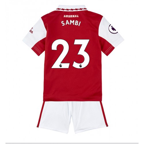 Fotbalové Dres Arsenal Albert Sambi Lokonga #23 Dětské Domácí 2022-23 Krátký Rukáv (+ trenýrky)
